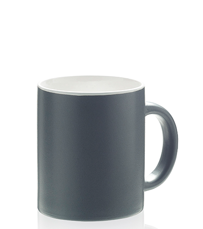 Oxford Tasse Matt Grau / Weiß