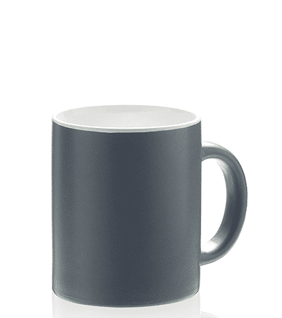 Oxford-grau Ein Bild des Produkts Oxford Tasse Matt Grau / Weiß