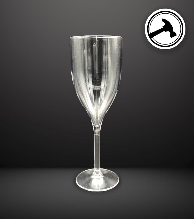 Kunststoff Sektglas