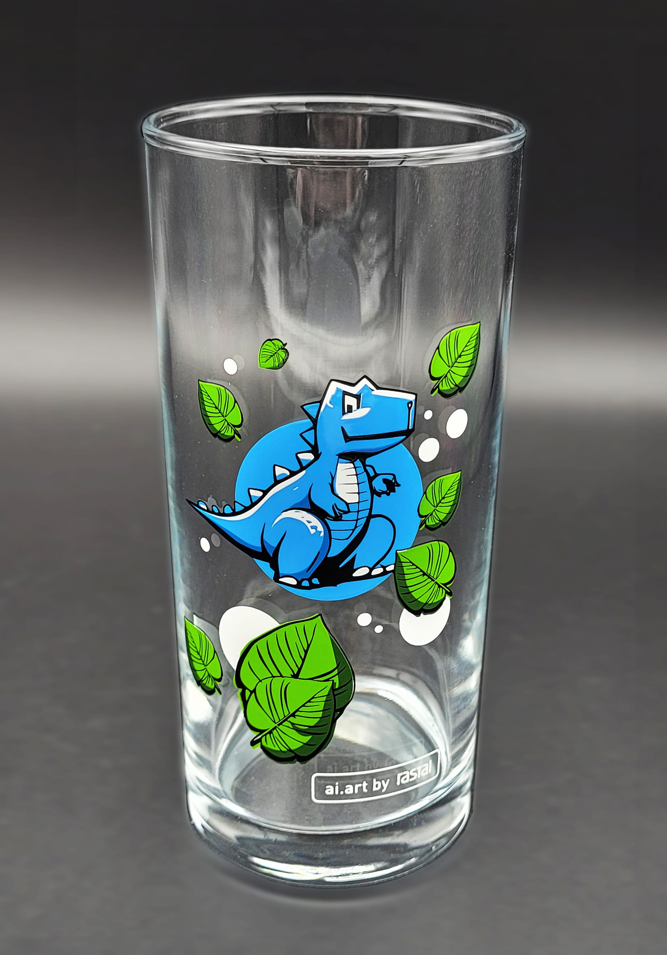 Dino_Foto_1 Ein Bild des Produkts Kinderglas mit Dino Motiv